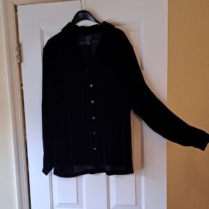 Velveteen midnight blue Inc tunic